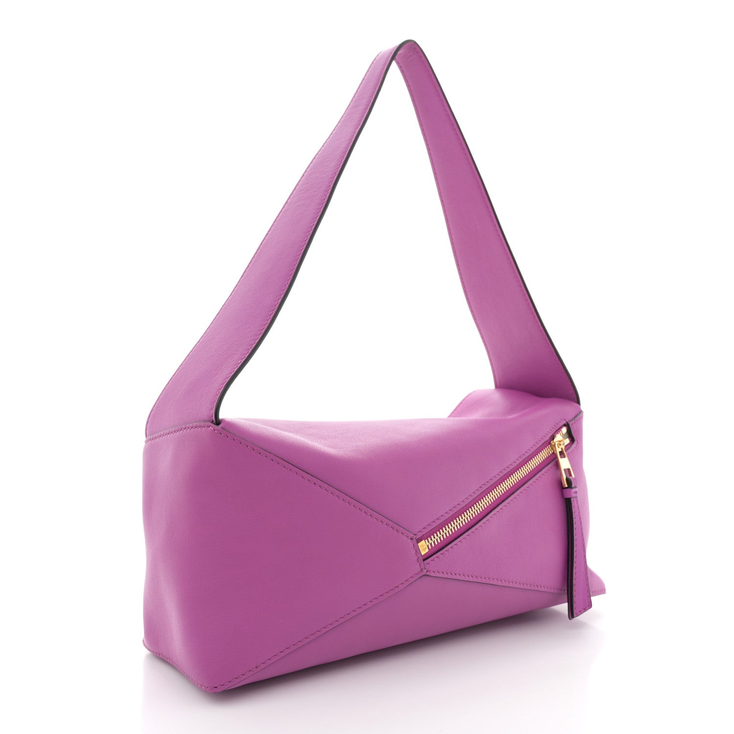 Loewe Calfskin Puzzle Hobo Bright Purple 3 of 10