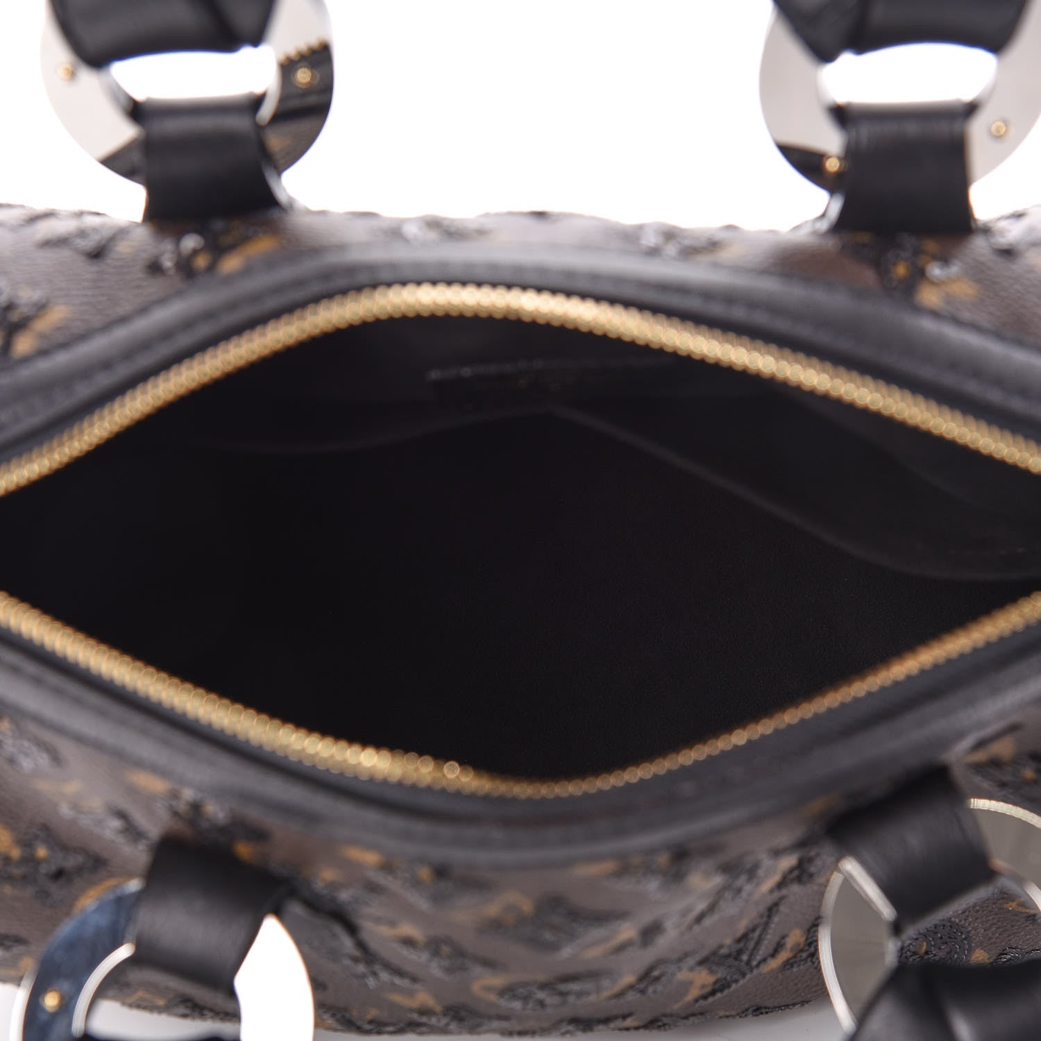 Louis Vuitton Monogram Sequins Eclipse Speedy 28 Black 5 of 11