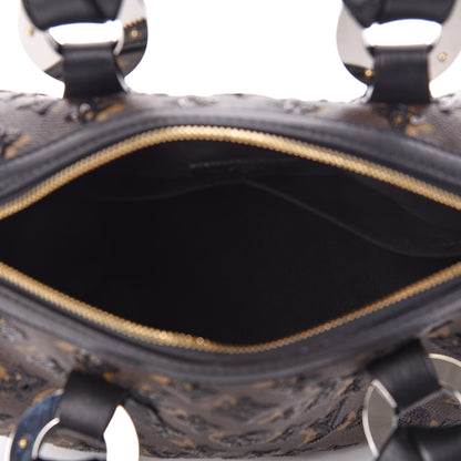 Louis Vuitton Monogram Sequins Eclipse Speedy 28 Black 5 of 11