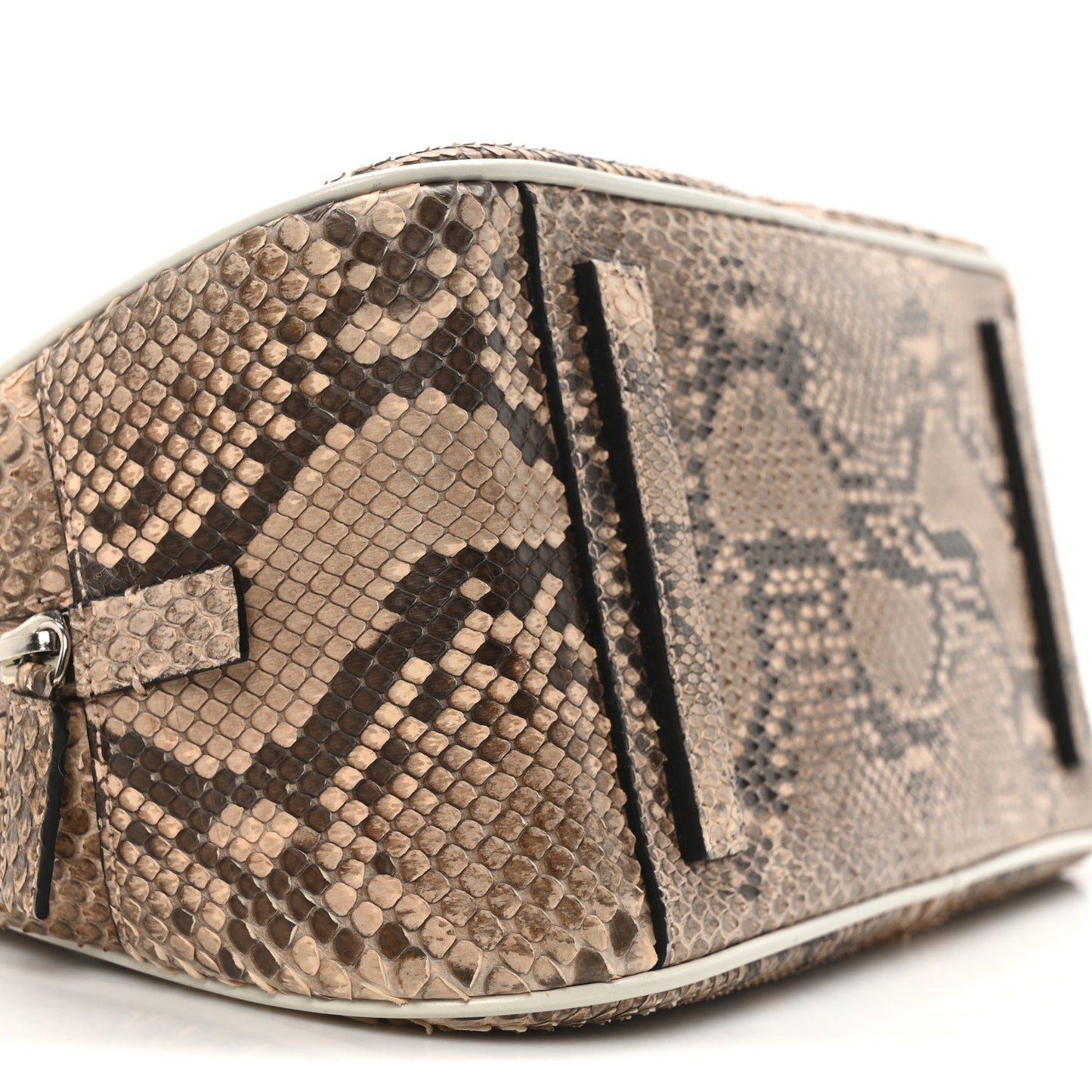Snakeskin Bowler Beige