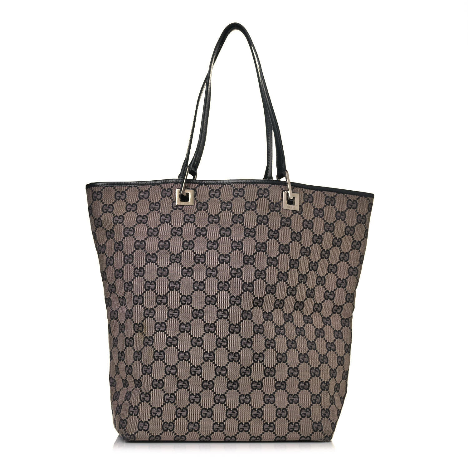 Gucci Monogram Large Bucket Tote Black 1 of 13