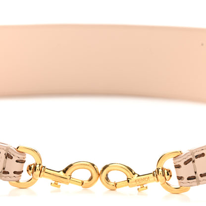 Fendi Shearling Nappa Vitello Liberty FF Strap You Light Rose 3 of 6