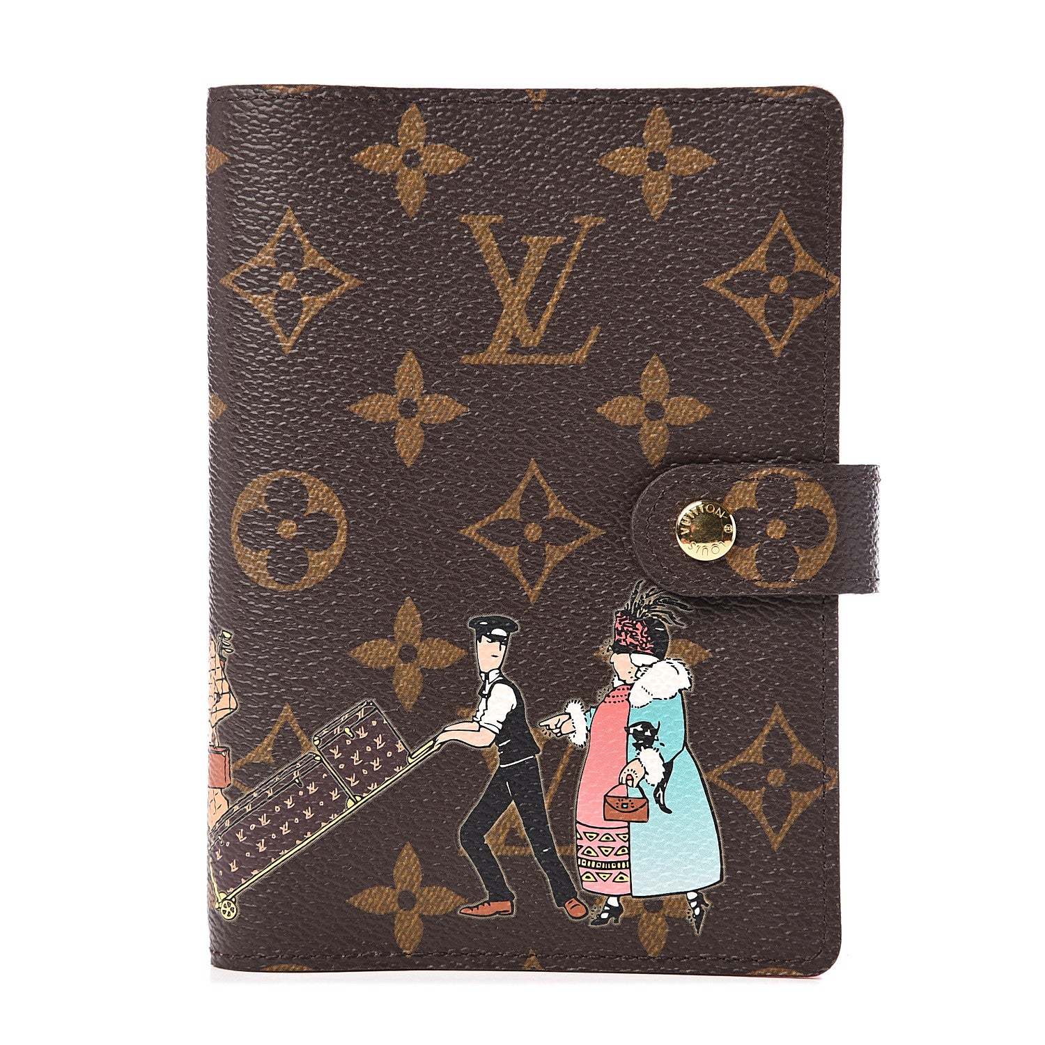 Louis Vuitton Monogram Illustre Small Ring Agenda Rose 1 of 5