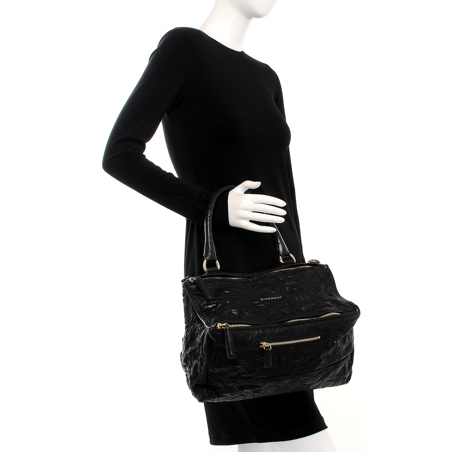 Givenchy Tumbled Sheepskin Medium Pandora Black 3 of 10