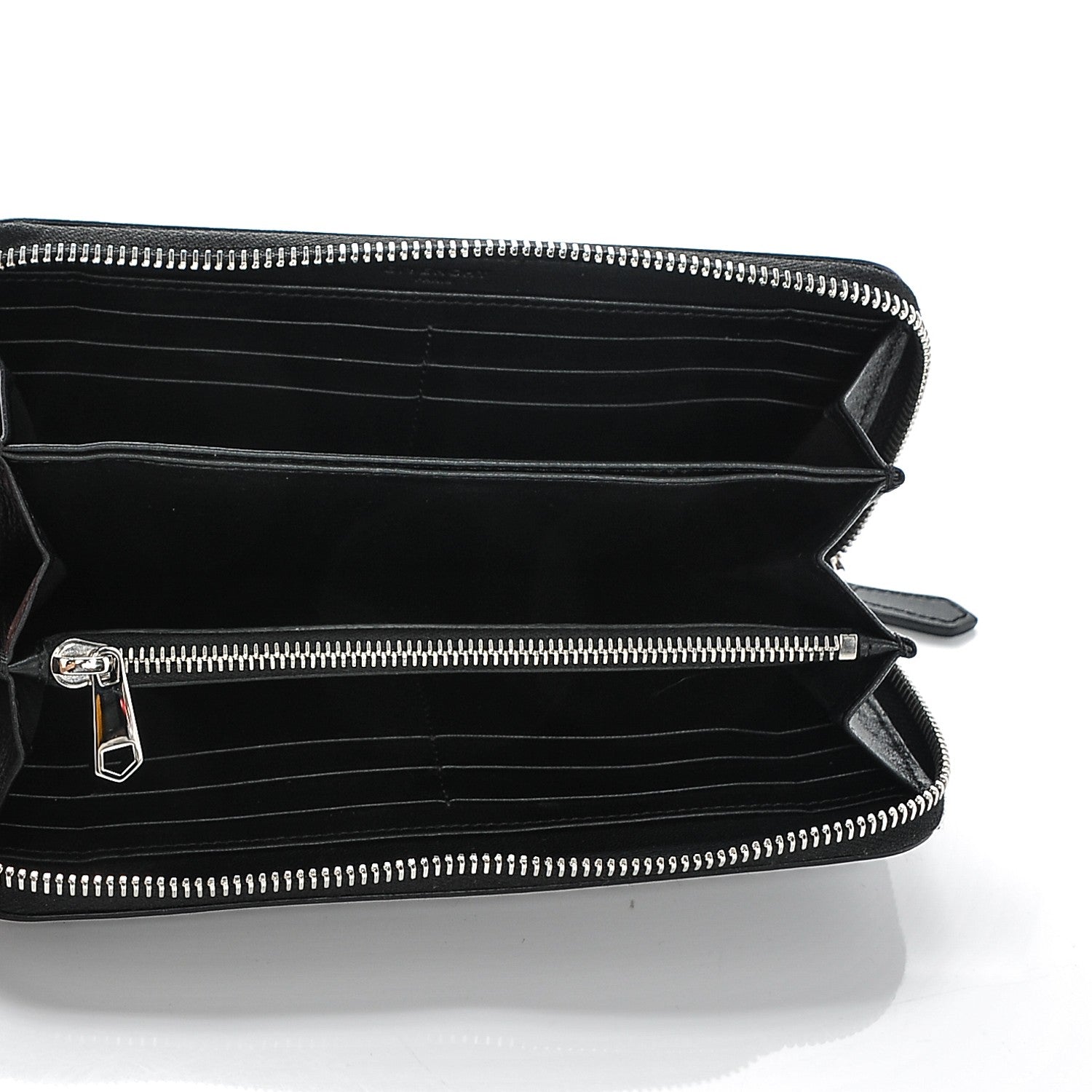 Givenchy Calfskin Star Pandora Zip Around Wallet Black Red 5 of 6