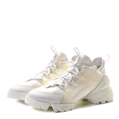 Christian Dior Technical Fabric Rubber Womens D-Connect Sneakers 38 White 2 of 8