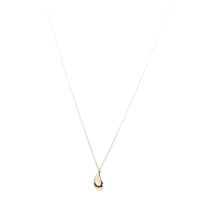 Tiffany 18K Yellow Gold 12mm Elsa Peretti Teardrop Pendant Necklace 1 of 9