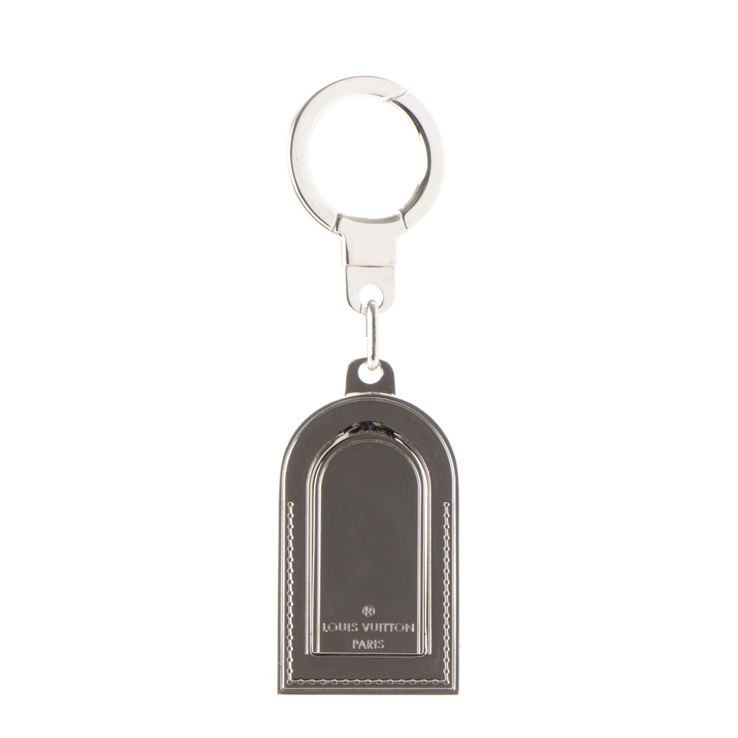 Luggage Tag Key Holder Silver