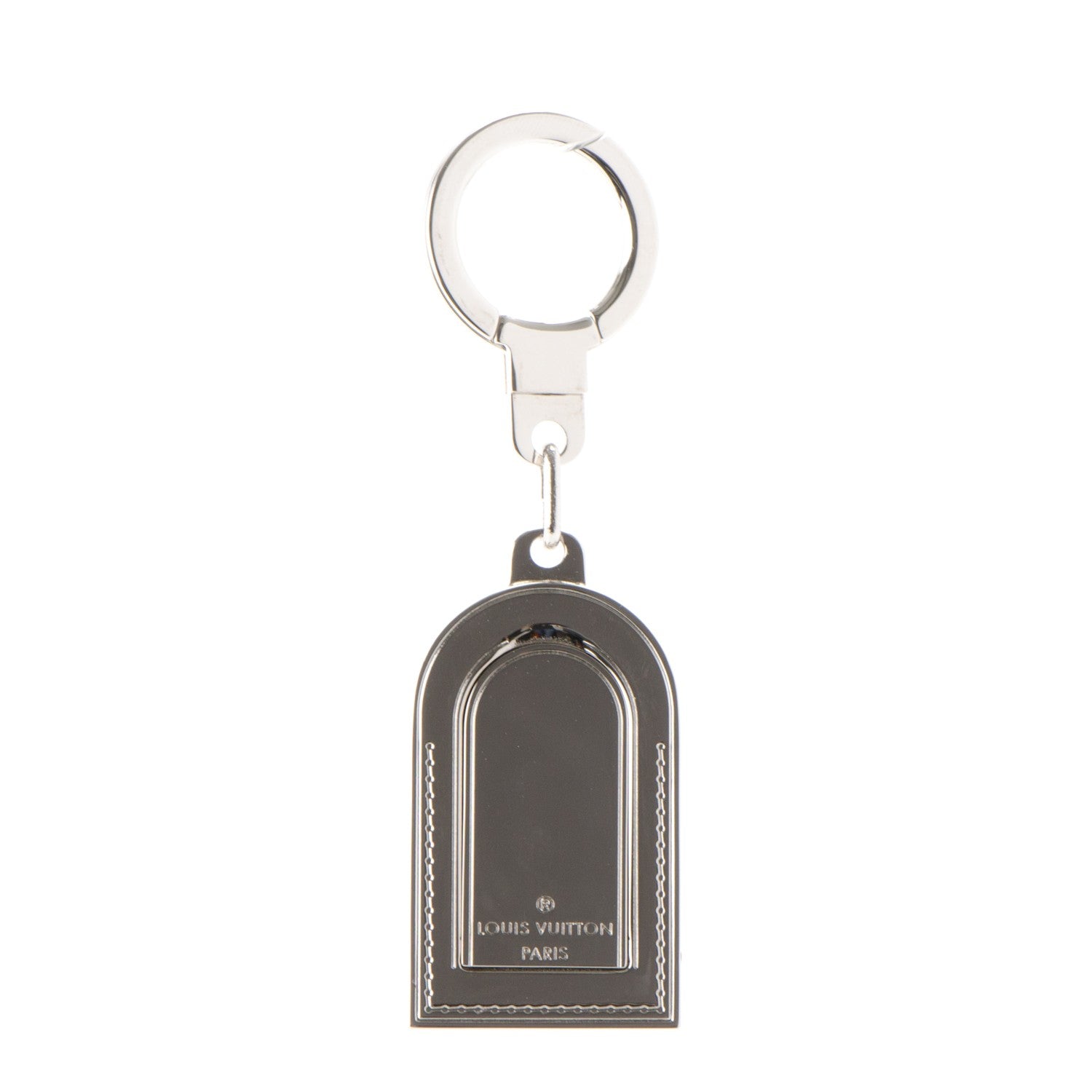 Louis Vuitton Luggage Tag Key Holder Silver 1 of 3