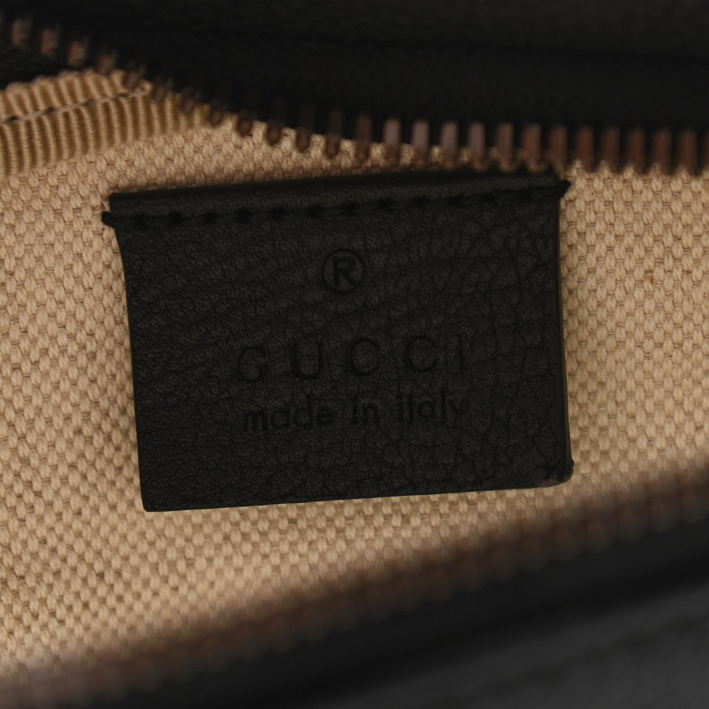 Grained Calfskin Small Logo Belt Bag Black