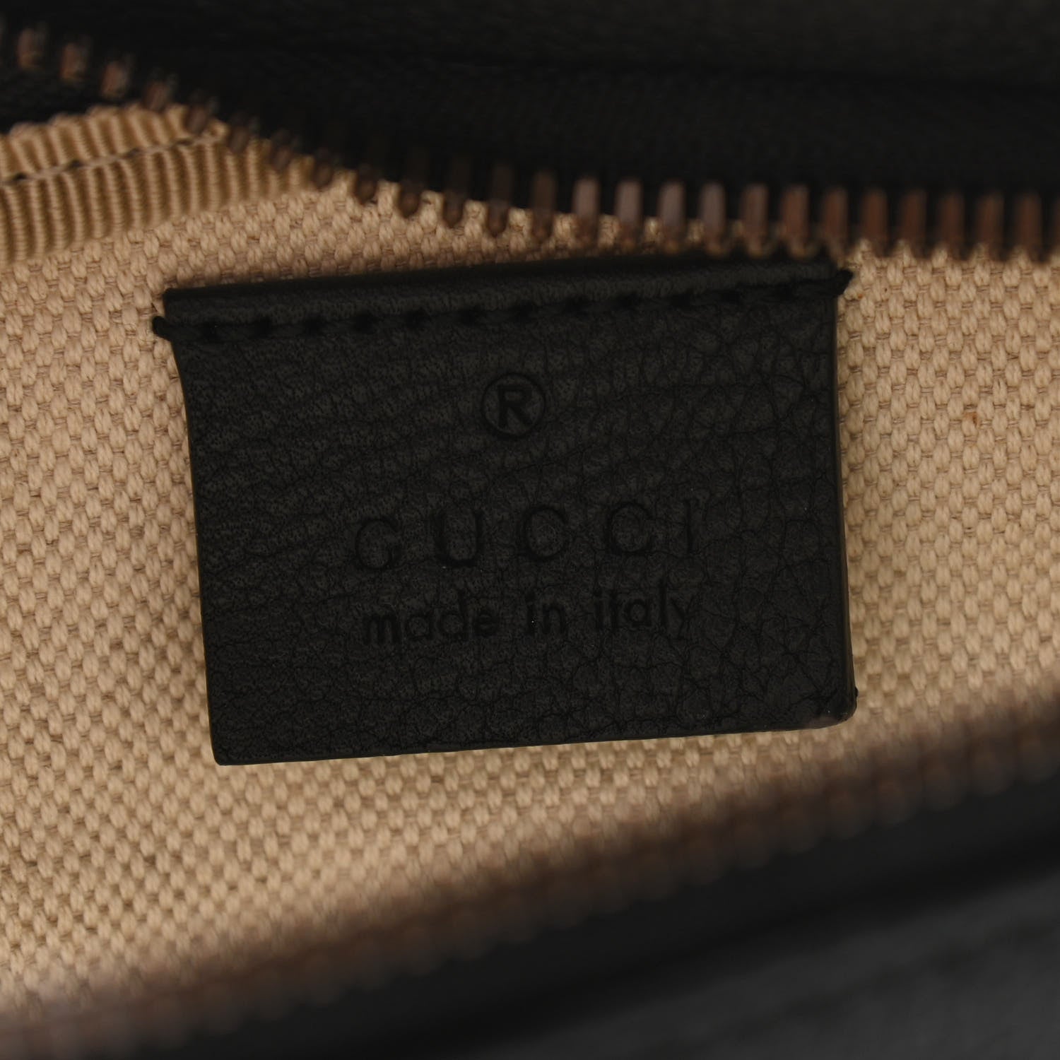 Gucci Grained Calfskin Small Logo Belt Bag Black 6 of 10
