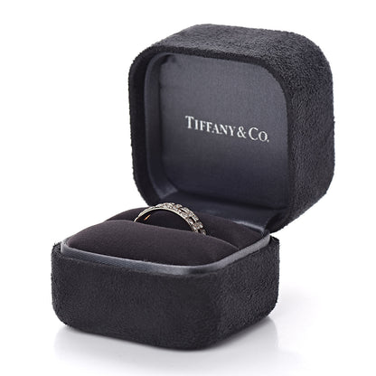 Tiffany 18K Rose Gold Diamond T True Wide Ring 56 7.5 5 of 5
