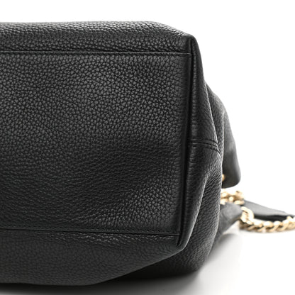 Gucci Pebbled Calfskin Medium Soho Chain Shoulder Bag Black 10 of 13