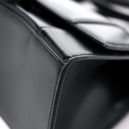 Balenciaga Shiny Box Calfskin Monochrome Small Hourglass Top Handle Bag Black 8 of 11