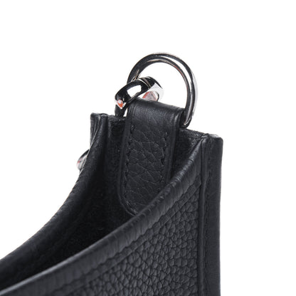 Hermes Taurillon Clemence Evelyne TPM Black 13 of 16