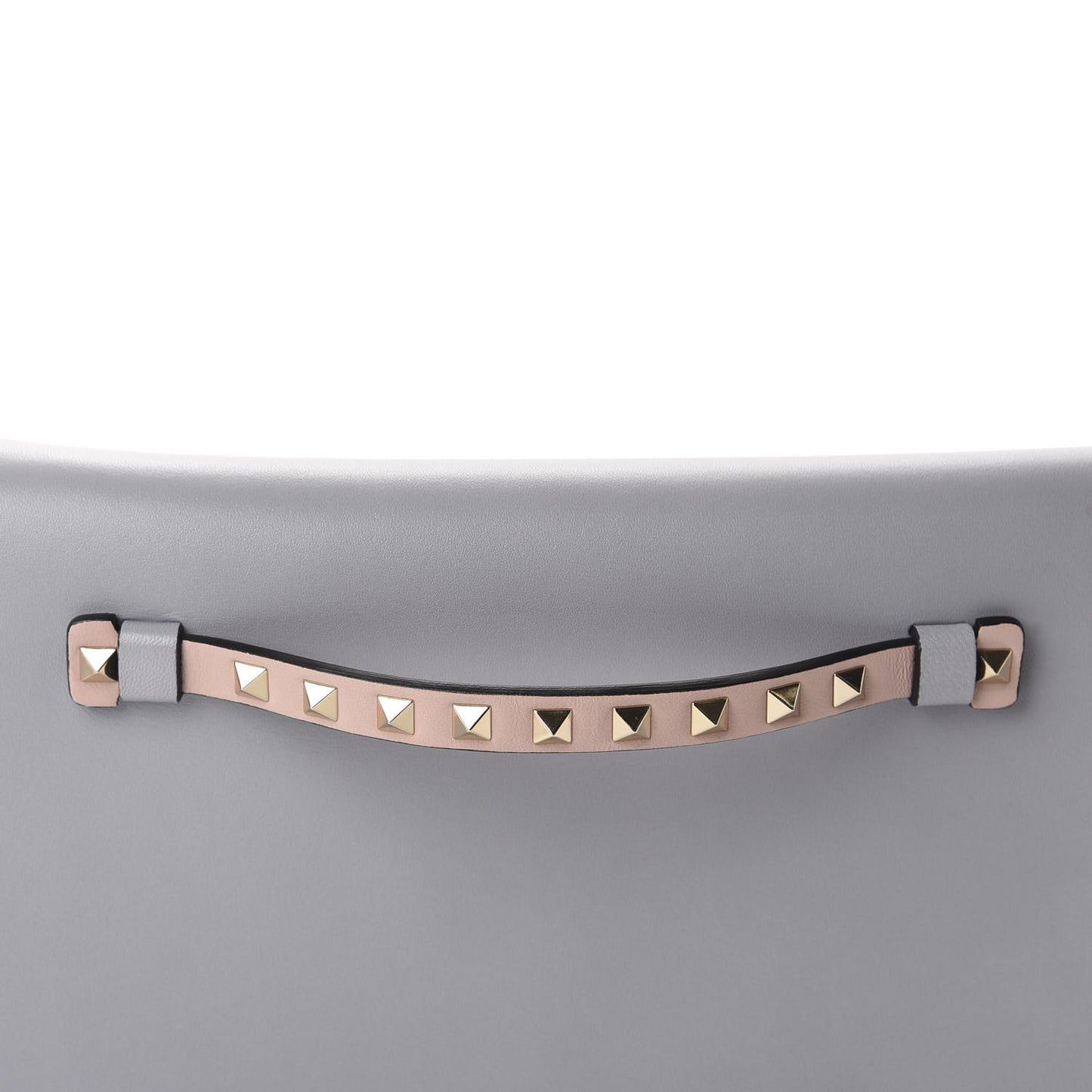 Nappa Watercolor Rockstud Wristlet Clutch Rose Green Yellow Sky