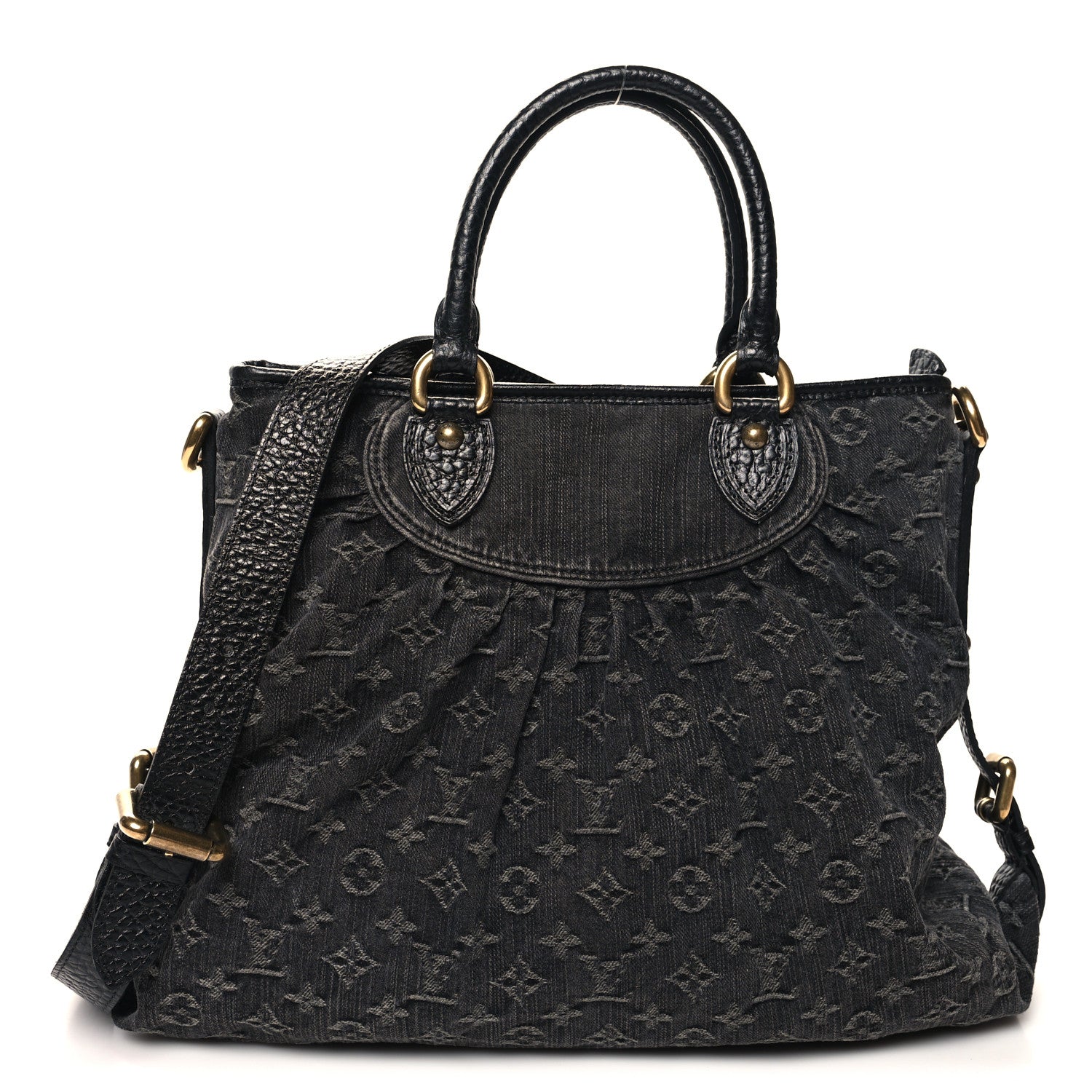 Louis Vuitton Denim Neo Cabby MM Black 1 of 9
