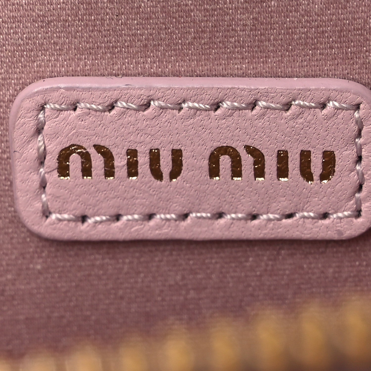 Miu Miu Nappa Matelasse Micro Vanity Case Alabastro 6 of 12