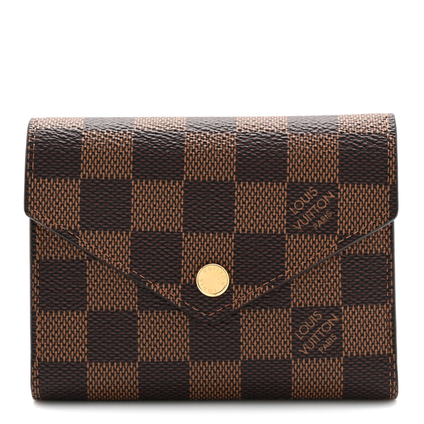 Damier Ebene Victorine Wallet Red