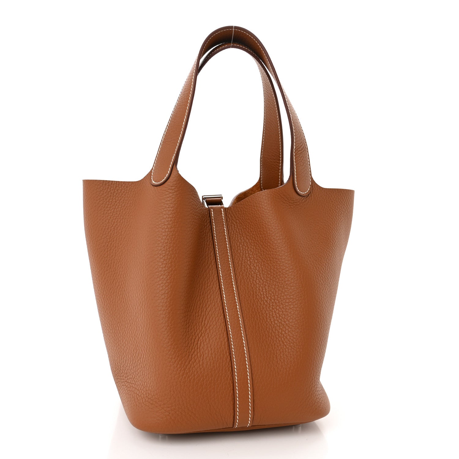 Hermes Taurillon Clemence Picotin Lock 22 MM Gold 3 of 11