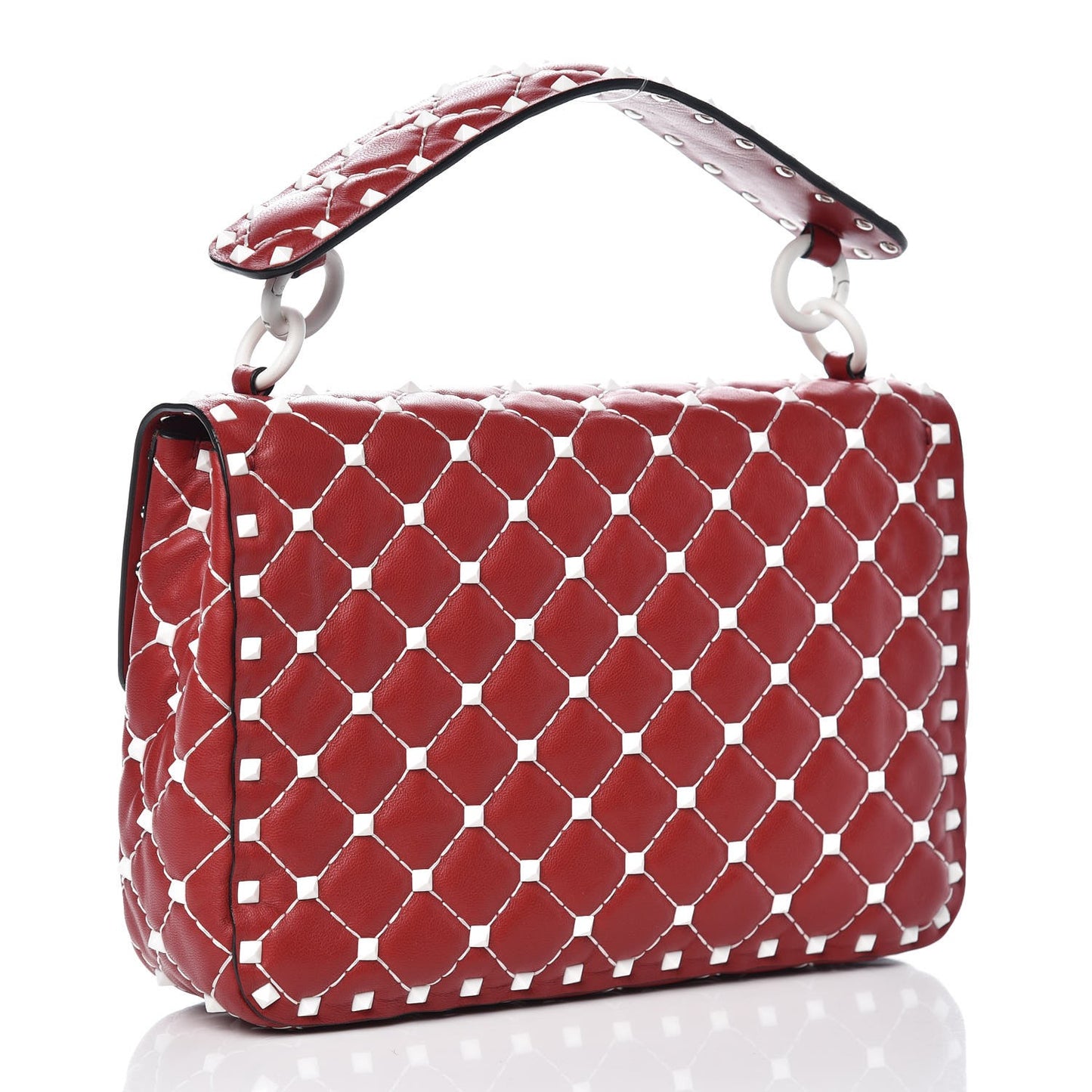 Lambskin Medium Free Rockstud Spike Shoulder Bag Rosso Valentino