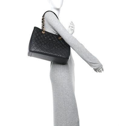 Chanel Caviar Quilted Grand Shopping Tote GST Black 2 of 12