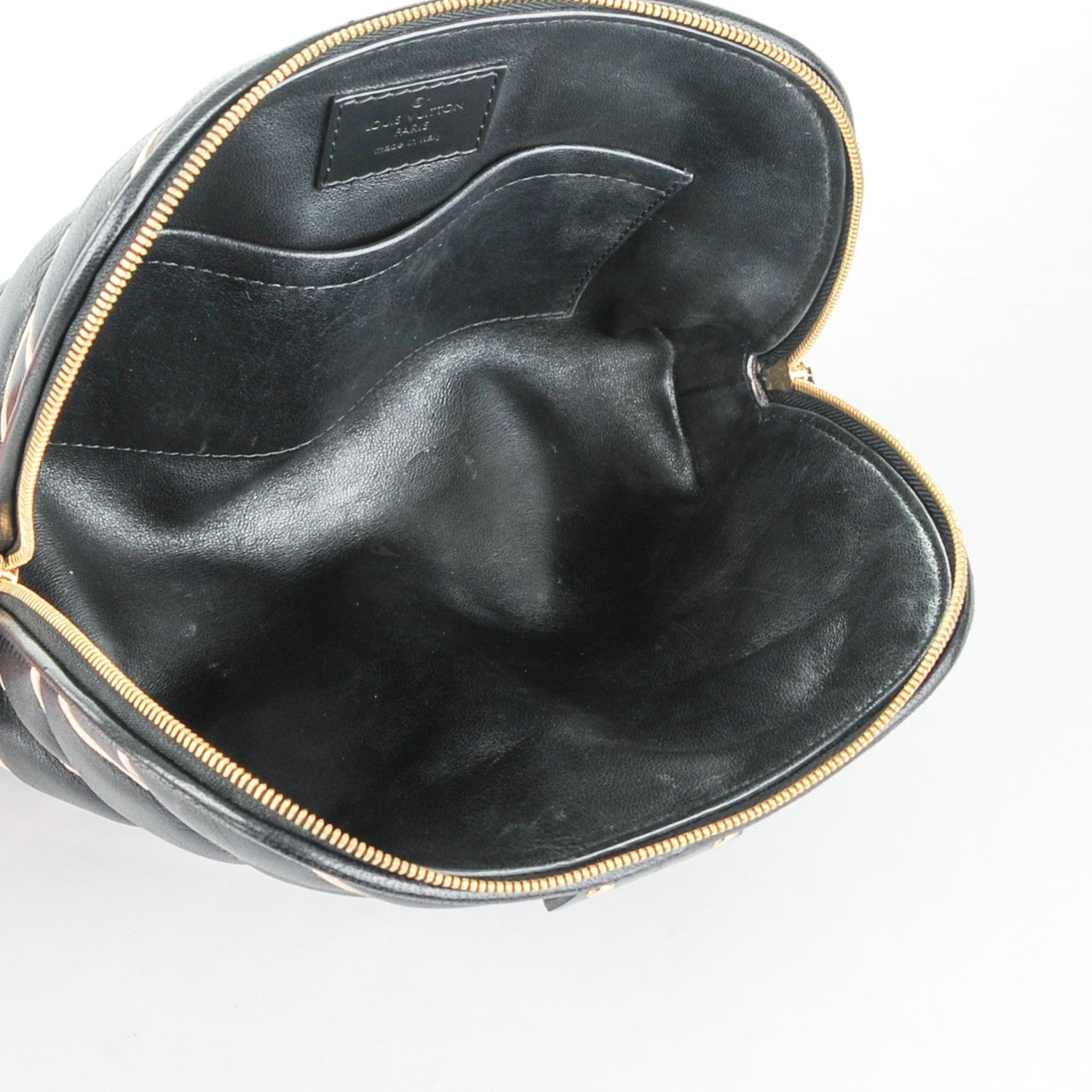 Louis Vuitton Lambskin Malletage Alma Pochette Black 6 of 8