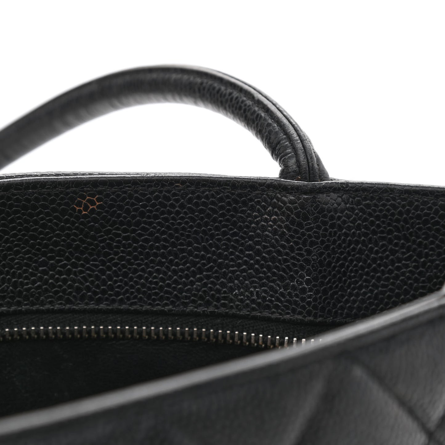 Caviar Quilted Medallion Tote Black