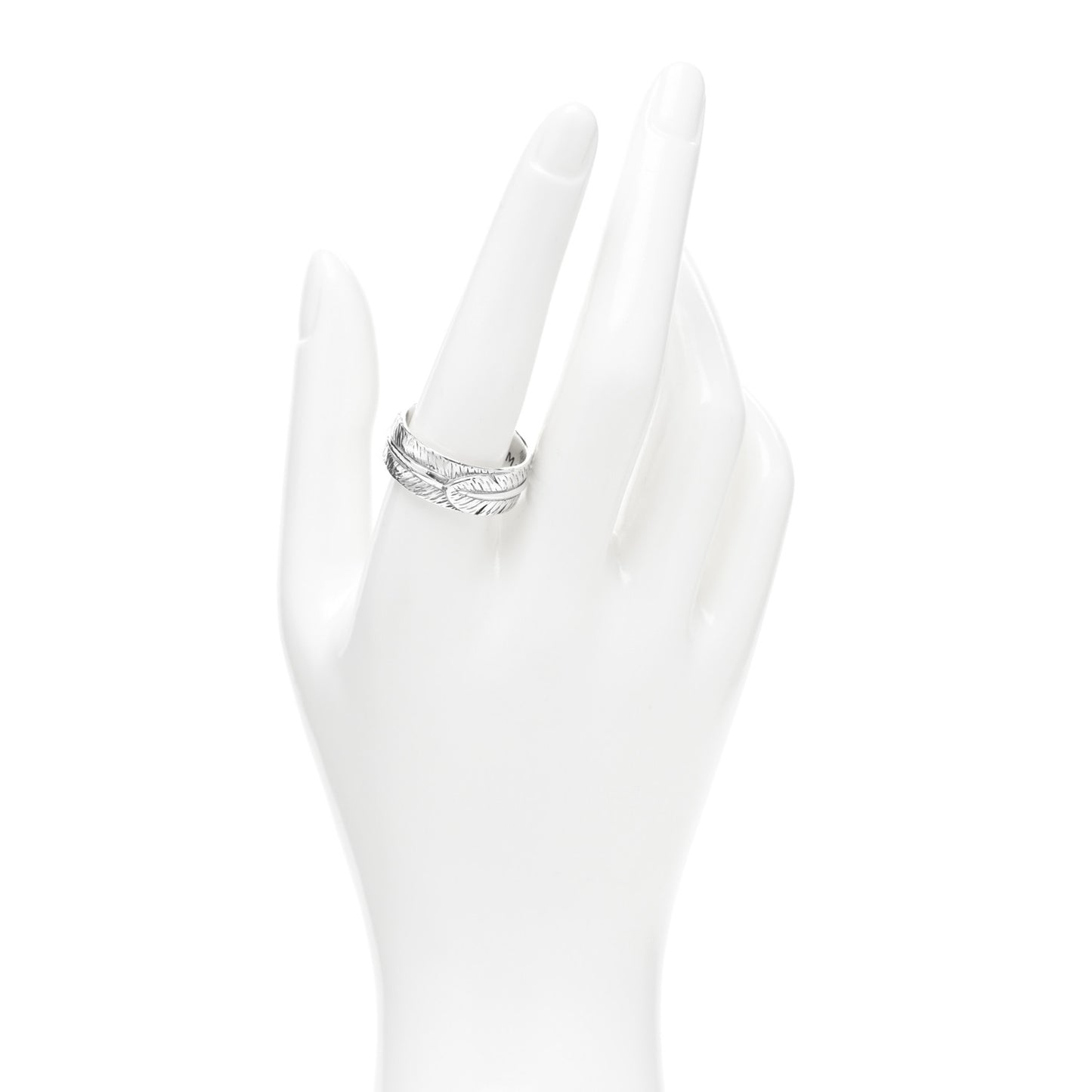 Sterling Silver Feather Ring 61 9.5