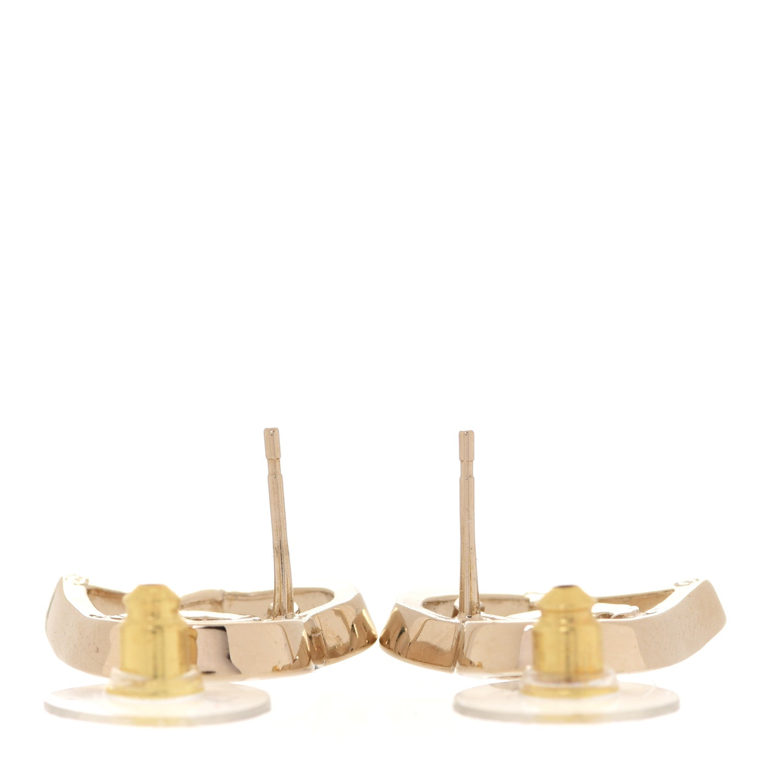 Chanel Metal CC Heart Coco In Love Earrings Gold 3 of 5