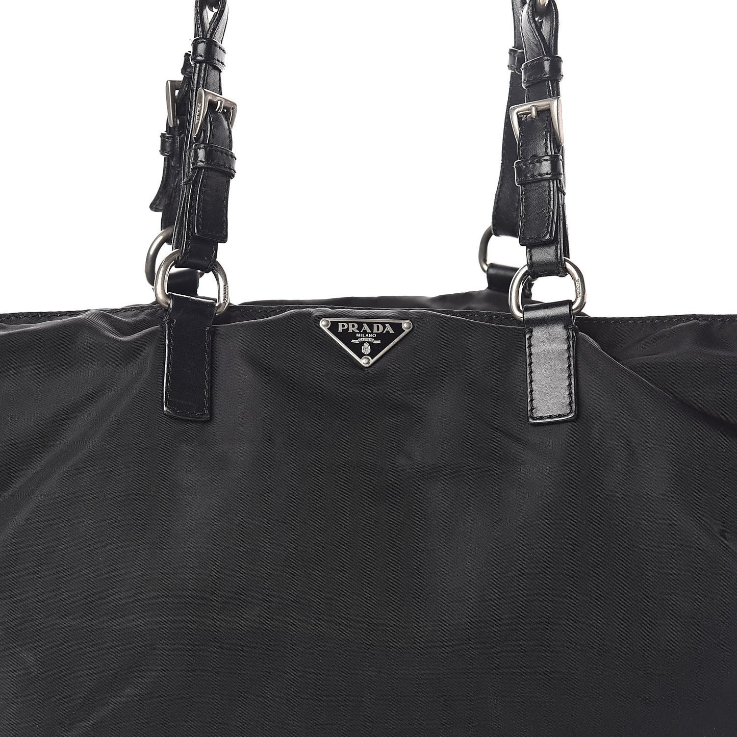 Tessuto Nylon Shopping Tote Black