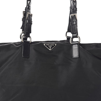 Prada Tessuto Nylon Shopping Tote Black 7 of 9