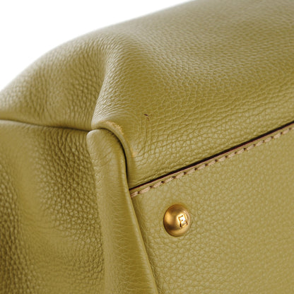 Fendi Cuoio Romano Selleria Large Peekaboo Iconic Satchel Muschio Moro 5 of 9