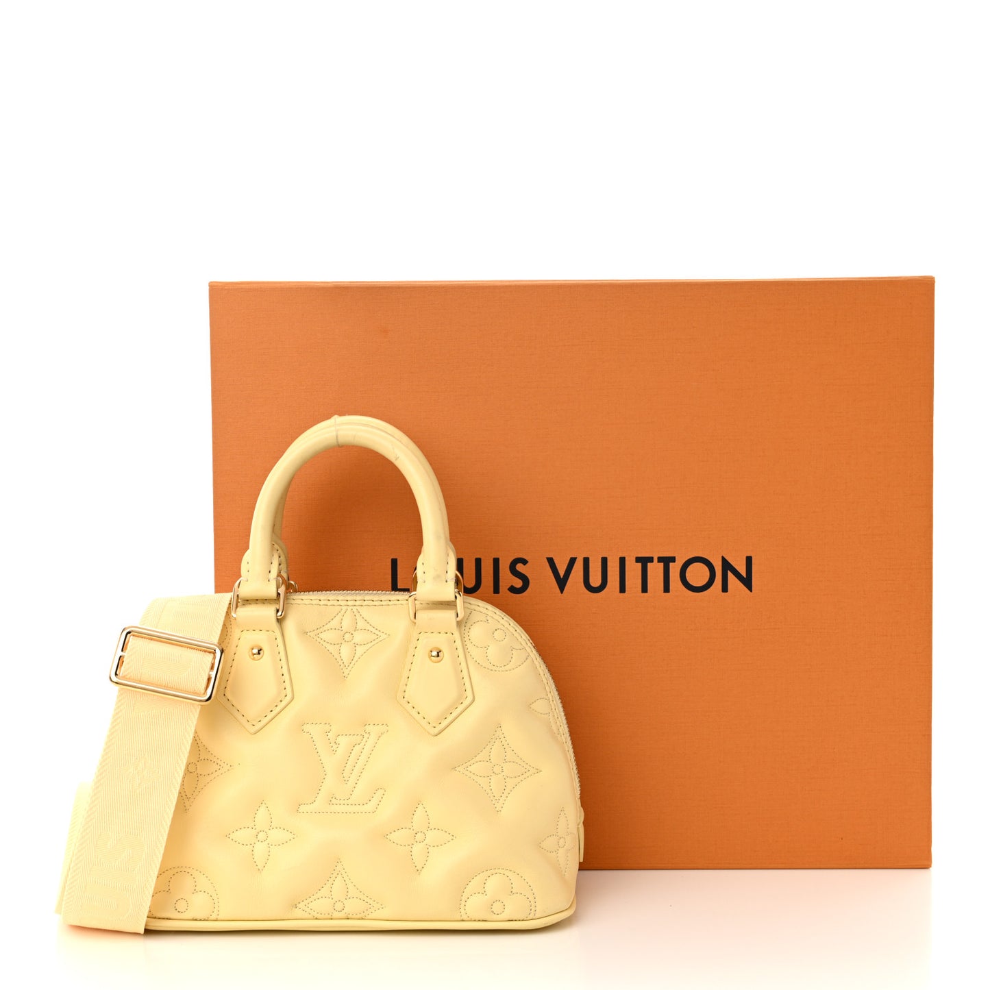 Calfskin Bubblegram Alma BB Banana