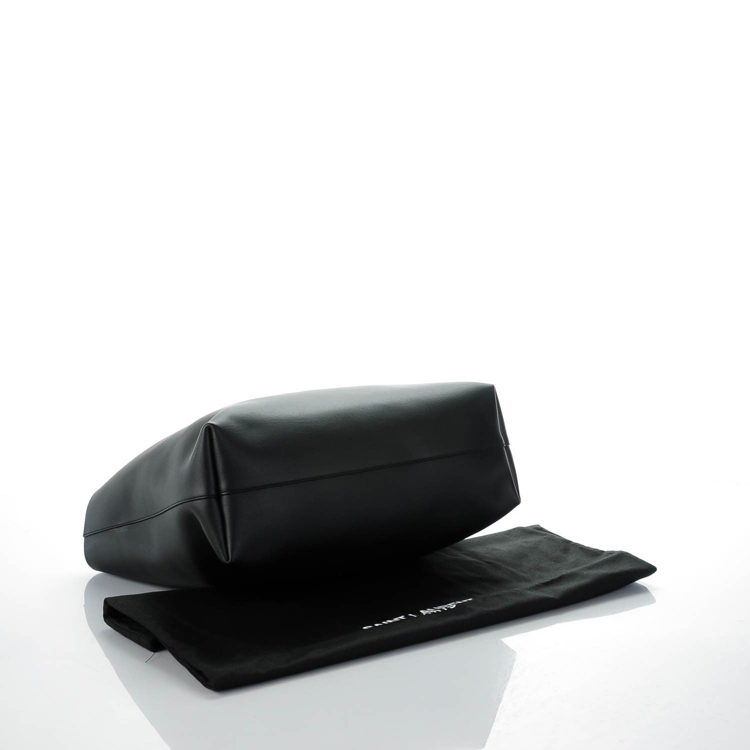 Saint Laurent Calfskin Large Shopping Tote Black 5 of 9