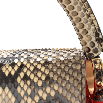 Louis Vuitton Taurillon Snakeskin Capucines BB Steeple Grey 10 of 11
