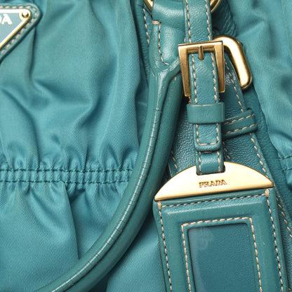 Prada Tessuto Nylon Gaufre Tote Turchese 17 of 24