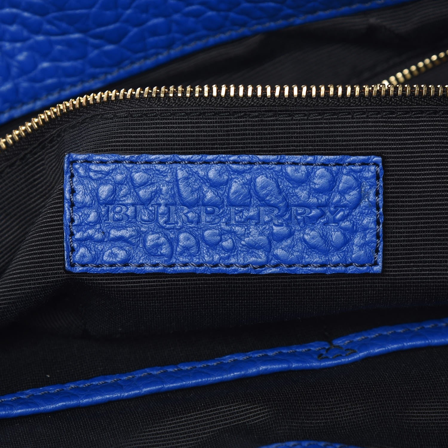 Burberry Signature Grain Calfskin Small Chichester Crossbody Clutch Bag Brilliant Blue 6 of 14