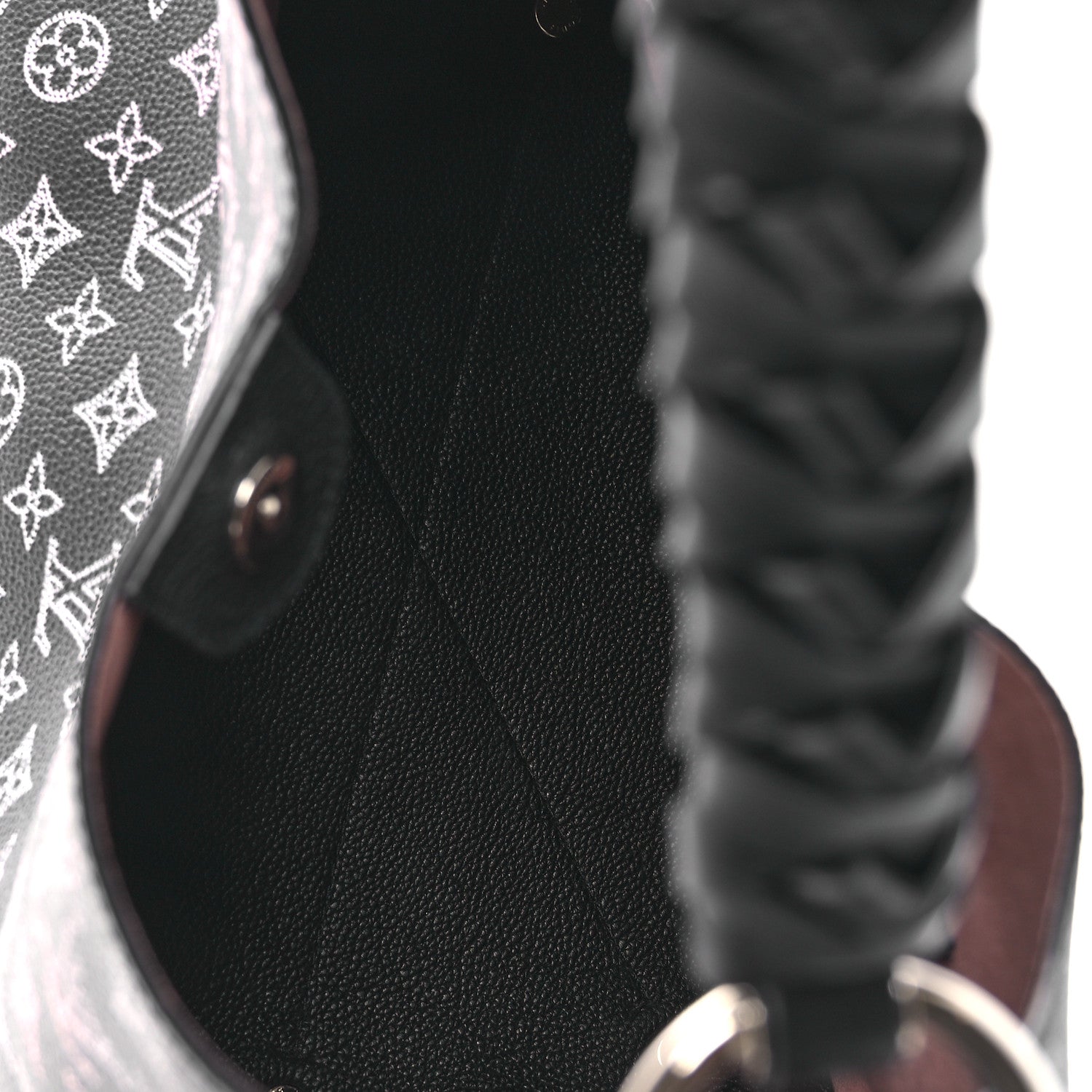 Louis Vuitton Mahina Carmel Hobo PM Black 5 of 9