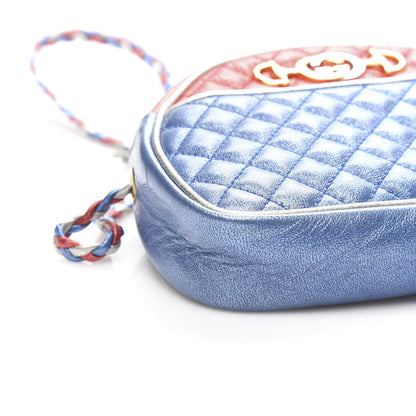 Gucci Laminated Nappa Trapuntata Mini Zumi Dome Shoulder Bag Rosso Marine Argento 8 of 10