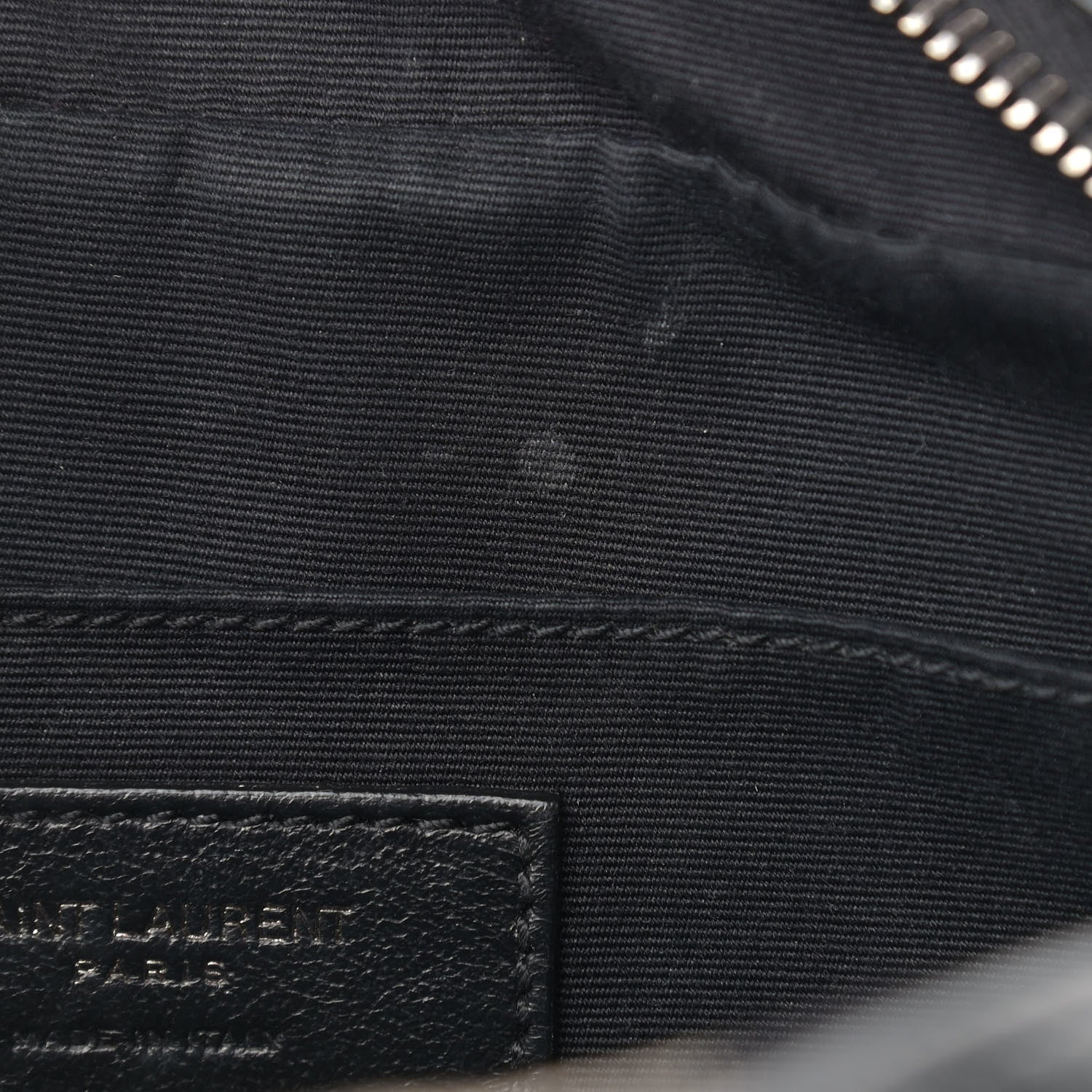 Saint Laurent Calfskin Matelasse Monogram Lou Camera Bag Black 12 of 12