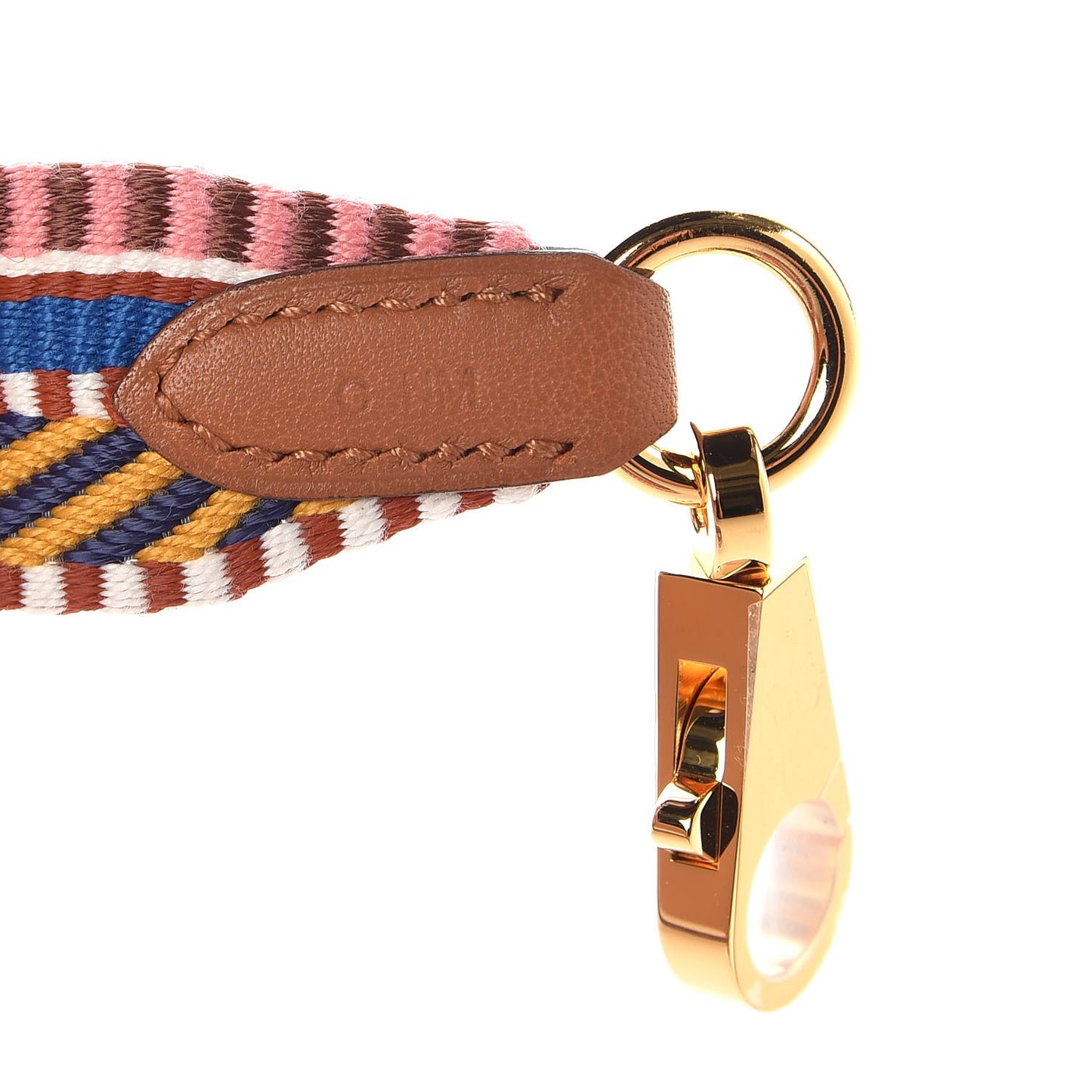 Toile Swift 25mm Sangle Cavale Shoulder Strap Amber Rose Ete Gold