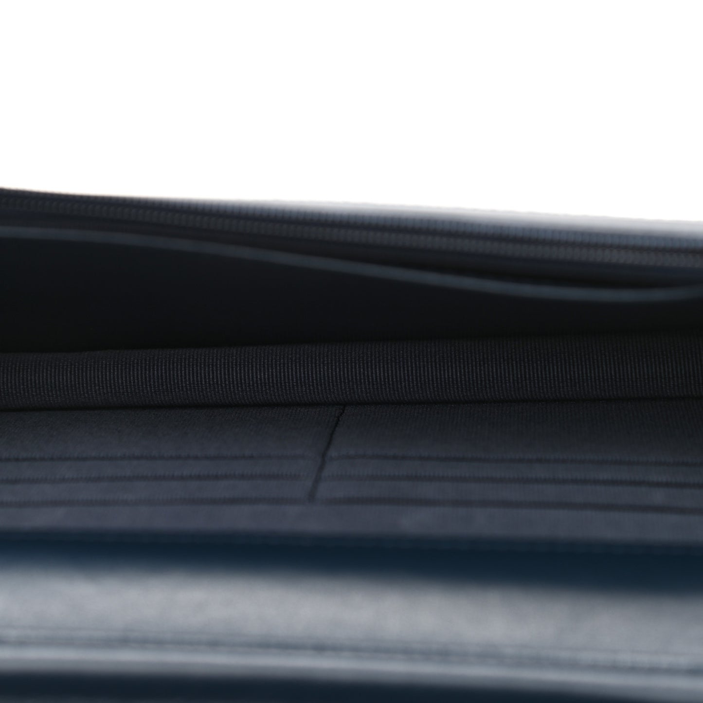 Denim Printed Wallet On Chain WOC Dark Blue