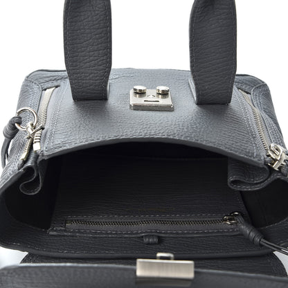 3.1 Phillip Lim 3.1 Textured Calfskin Mini Pashli Satchel Storm 4 of 10