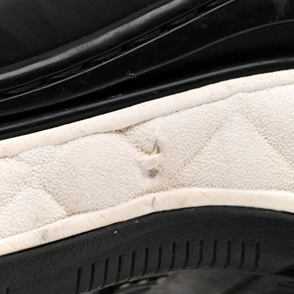 Chanel Velvet Calfskin Mixed Fibers CC Sneakers 37 Black 9 of 13