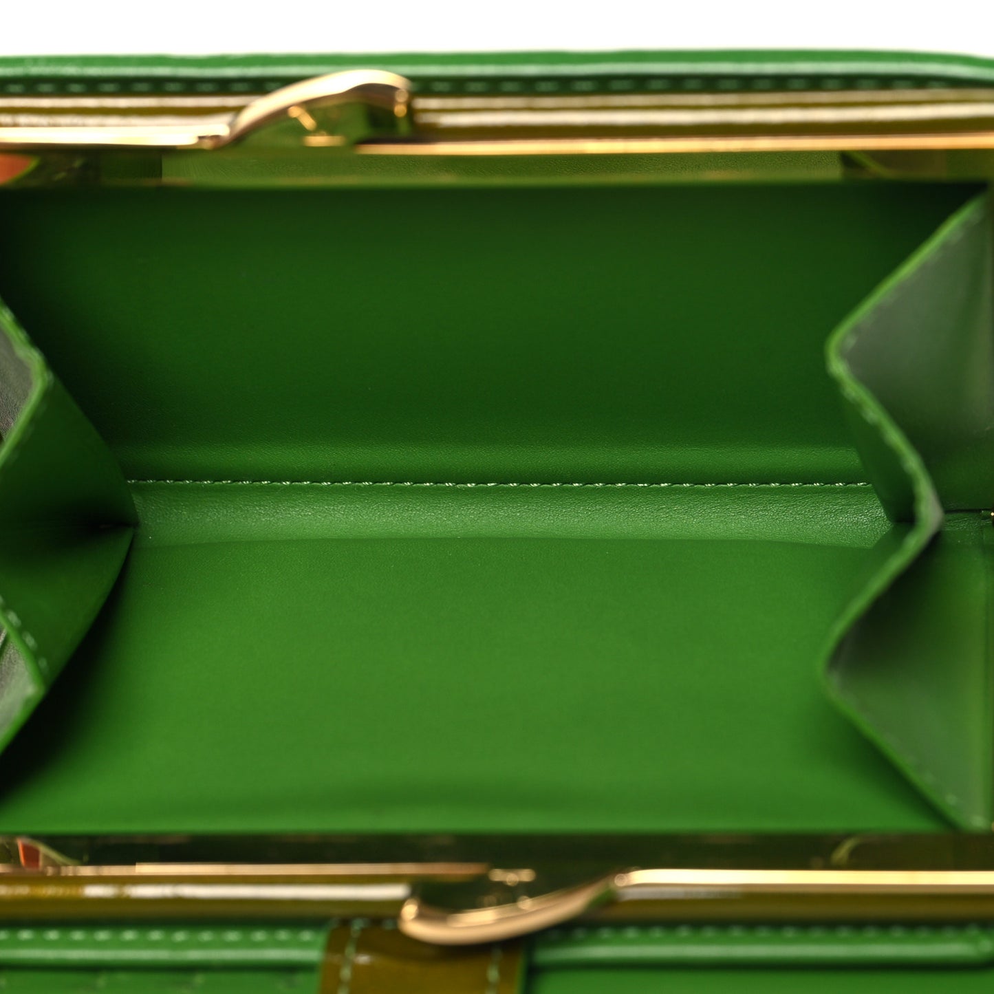 LOUIS VUITTON Vernis French Purse Wallet Vert Tonic