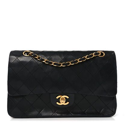 Chanel Lambskin Quilted Small Double Flap Black 1 of 10