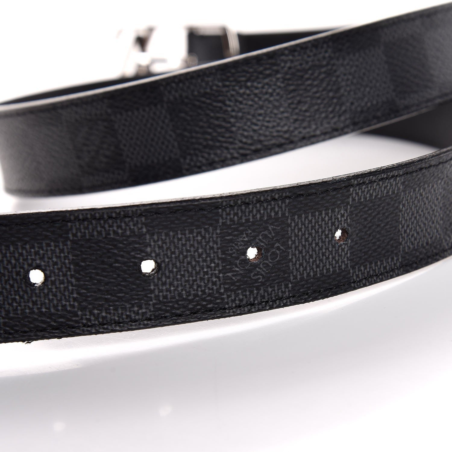 Louis Vuitton Damier Graphite 30mm Neogram LV Belt 100 40 6 of 10