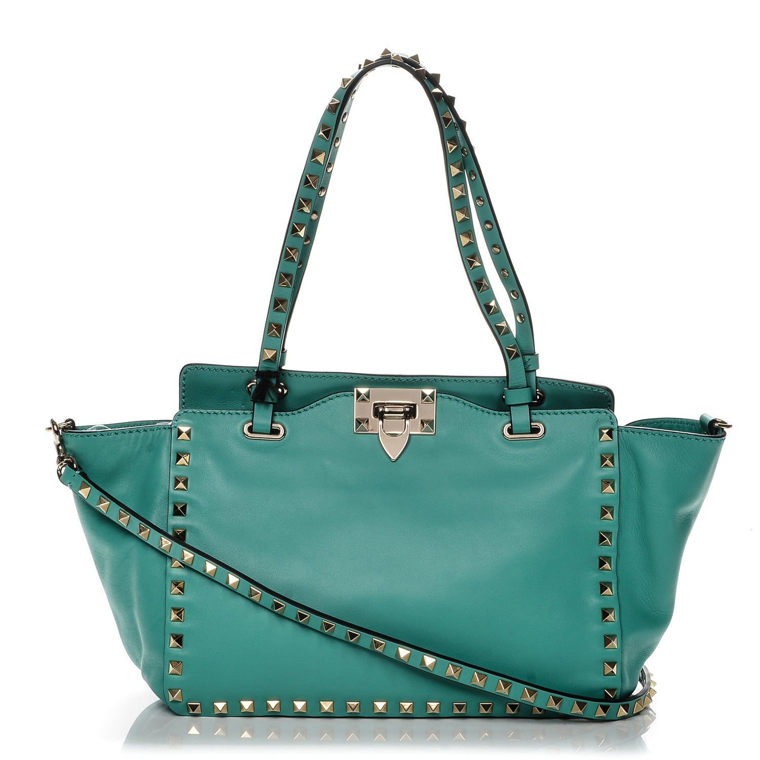 Valentino Garavani Vitello Small Rockstud Tote Colibri 1 of 7