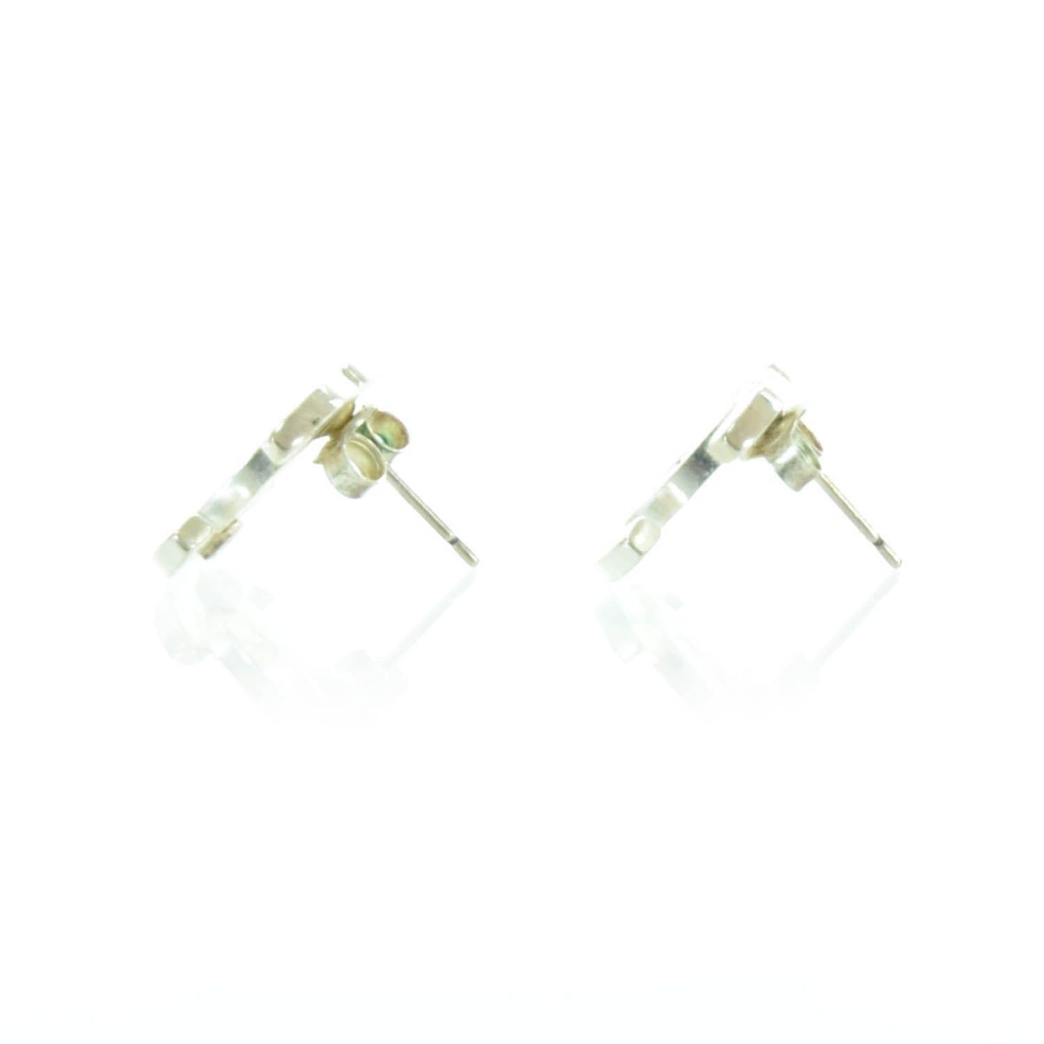 Chanel CC Earrings Silver 3 of 5